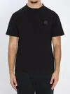 Stone Island Ghost Piece Cotton T-shirt In Black