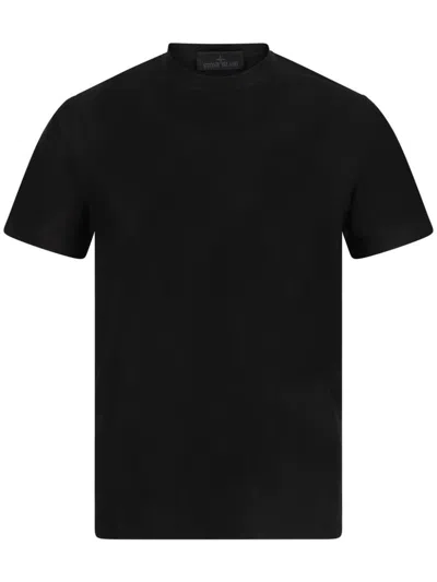 Stone Island Ghost Cotton T-shirt In Black