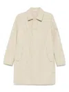 Stone Island Ghost Trench Coat In Neutrals