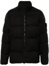 Stone Island Nylon Down Jacket In Black