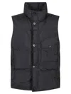 Stone Island Rds Down Vest In Blue
