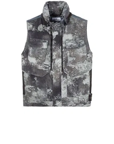 STONE ISLAND STONE ISLAND VEST GRAY POLYAMIDE