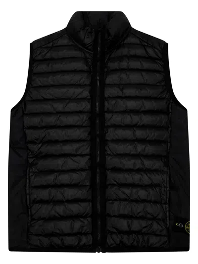 Stone Island Gilet Piuma In Black