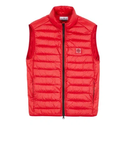 Stone Island Waistcoat Red Polyamide
