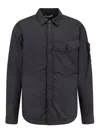 Stone Island Giubbino In Nylon Riciclato In Black