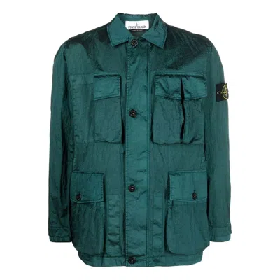 Stone Island Giubbotto Shirt Jacket 'bottle Green'