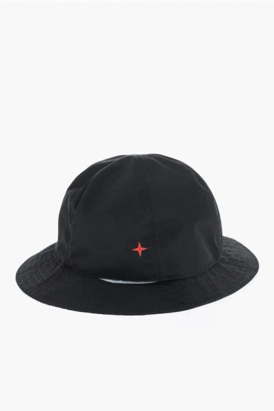 Stone Island Gore-tex Fabric Reversible Bucket Hat In Black