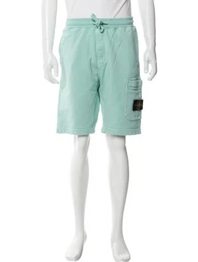 Pre-owned Stone Island Graphic Print Cargo Shorts In Multi