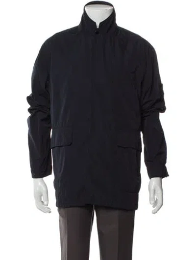 Pre-owned Stone Island Graphic Print Jacket In Blue