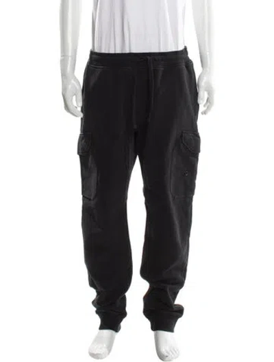 Pre-owned Stone Island Graphic Print Joggers In Gray