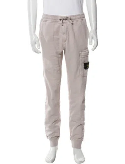 Pre-owned Stone Island Graphic Print Joggers In Neutral