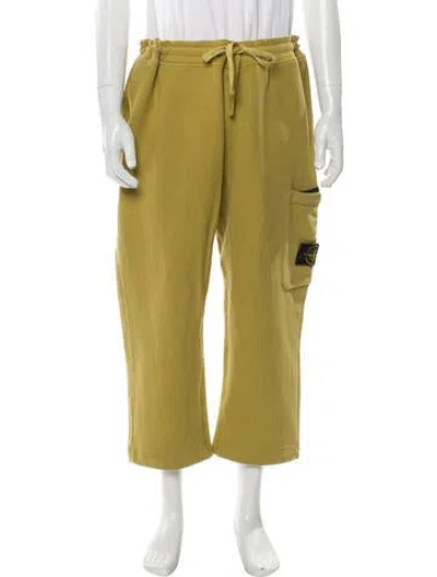 Pre-owned Stone Island Graphic Print Sweatpants In Green