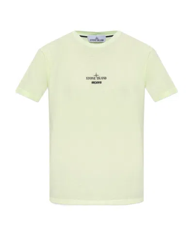 Stone Island Graphic-print T-shirt In Green