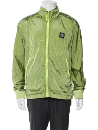 Pre-owned Stone Island Graphic Print Windbreaker In Green