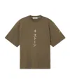 Stone Island Graphic Printed Crewneck T-shirt In Brown