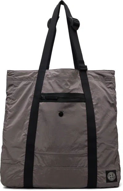 Stone Island グレー 9200012 Coated Nylon Metal Econyl トートバッグ