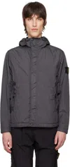Stone Island Crinkle Reps Rny Jacket In V0065 Charcoal