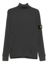 Stone Island Gray Turtleneck Sweater In Gray