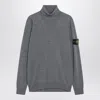 Stone Island Gray Wool Turtleneck Sweater In Gray