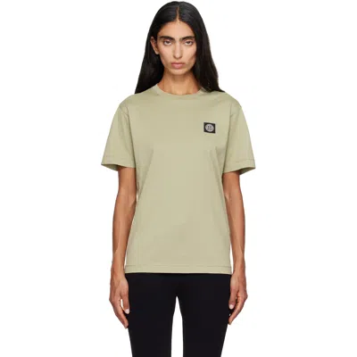 Stone Island Green 2100027 60/2 Cotton Jersey T-shirt In V005n Laurel Green