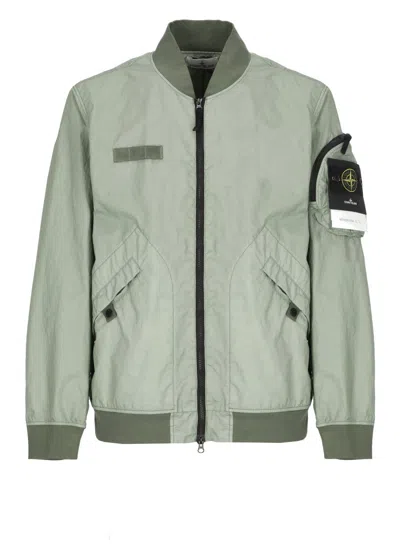 Stone Island Green Bomber Jacket