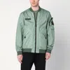 Stone Island 3l Tc Membrane Bomber Jacket In Green