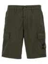 Stone Island Bermuda Cargo In Green