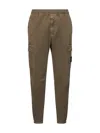 Stone Island Green Cargo Trousers In Green
