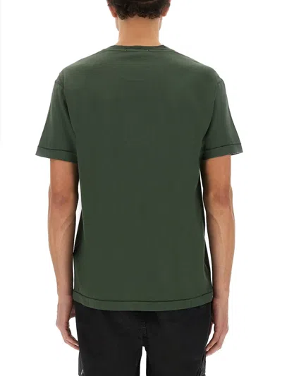 STONE ISLAND STONE ISLAND GREEN COTTON T-SHIRTS