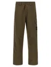 Stone Island Utility Cargo Trousers Featuring Side Pockets In Brown