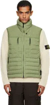Stone Island Green G100004 Seamless Tunnel Nylon Down-tc Vest In Green