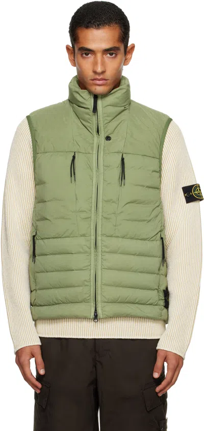 STONE ISLAND GREEN G100004 SEAMLESS TUNNEL NYLON DOWN-TC VEST