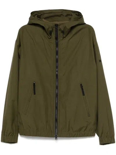 Stone Island Green Jacket With Adjustable Hood