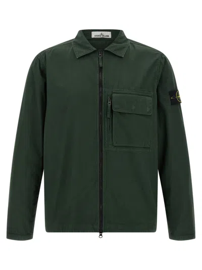Stone Island Green Rws Overshirt