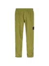 Stone Island Green Polyamide Solid Joggers