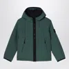 Stone Island Green Zipped Jacket In Green