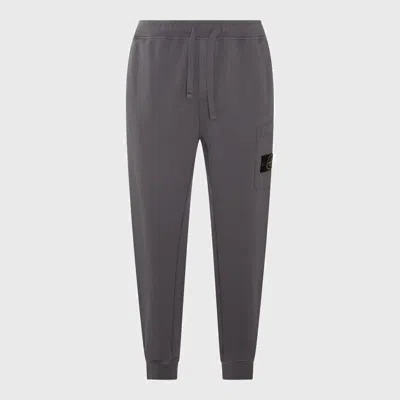 STONE ISLAND STONE ISLAND GREY COTTON PANTS