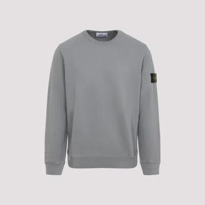 STONE ISLAND GREY COTTON SWEATSHIRT