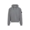 Stone Island Relaxed-fit Hooded Sweatshirt With Distinctive Patch In Gray