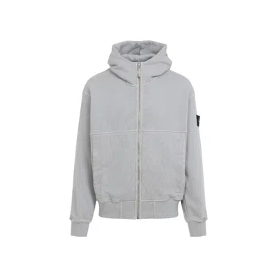 Stone Island Grey Cotton Sweatshirt In Gray