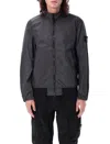 Stone Island Grey Crinkle Reps R-ny Jacket In Black