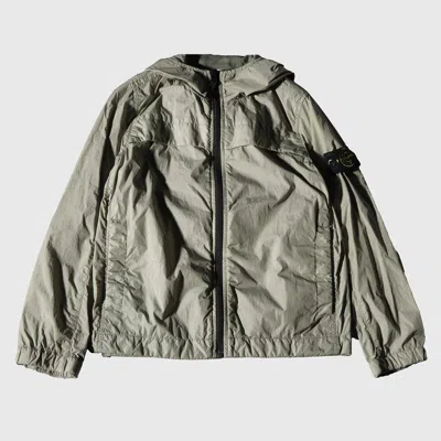 Stone Island Kids' Grey Green Casual Jacket In Mud