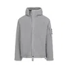 Stone Island Lightweight Grey Jacket With Textured Fabric In Gray