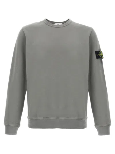 STONE ISLAND GREY LOGO SWEATSHIRT