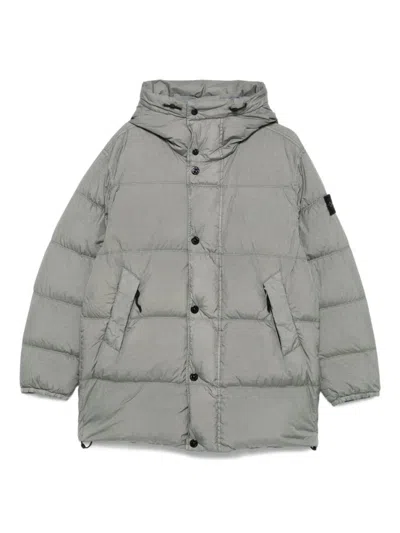 STONE ISLAND GREY LONG SLEEVES LOGO JACKET