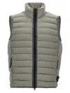 Stone Island Compass-badge Puffer Gilet In Grey