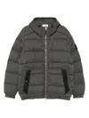 Stone Island Short Hooded Down Jacket In Gray