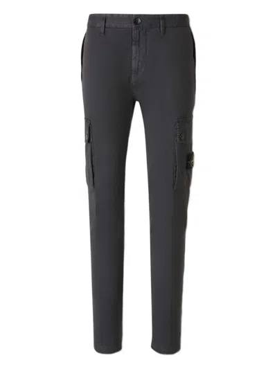 STONE ISLAND GREY SLIM-FIT TROUSER