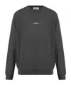 Stone Island Sweatshirt With Industrial Flow Print In Gray