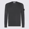 Stone Island Crew-neck Jumper With Ribbed Edges In Gray